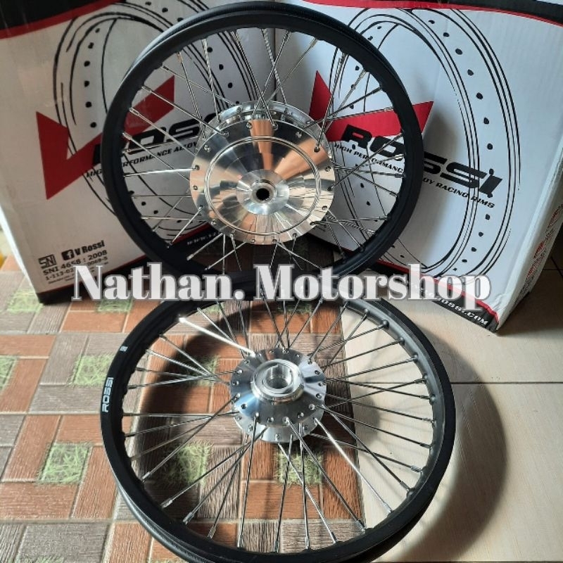 VELG MIO SPORTY MIO SMILE XRIDE115 SEPASANG ROSSI ORIGINAL - PELEK ROSSI MIO SPORTY