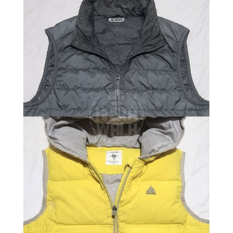 Rompi Bulu Angsa UNIQLO RENOMA size S-M Vest Hoodie Bulang UL Ultralight Down Outdoor Motor