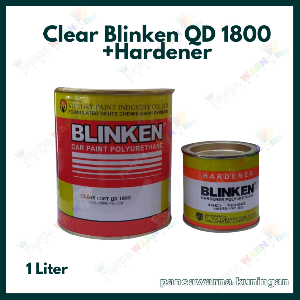 CLEAR / PERNIS BLINKEN QD 1800 POLYURETHANE + Hardener / 1 Liter