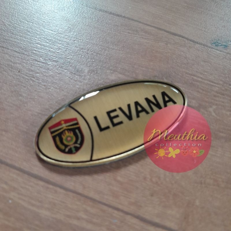 

Papan Nama Unik Oval Gold