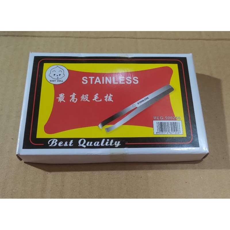 (20 Pcs) Pinset Stainless / Catut Jenggot / Pinset Uban
