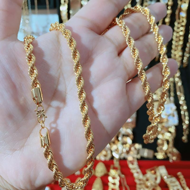 Kalung Tambang Perhiasan Xuping Lapis Emas Fhasion Terbaru