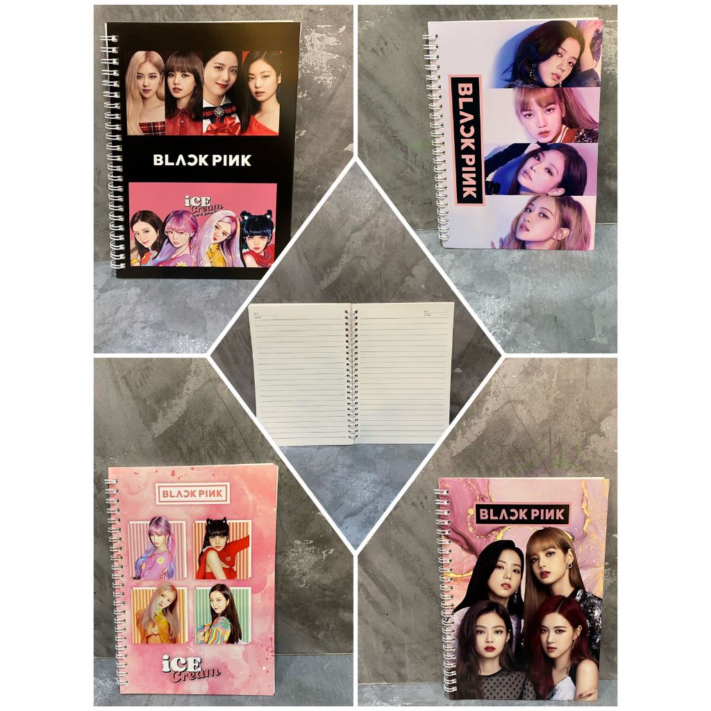 

READY STOK NOTE BOOK BESAR A5 BLACKPINK LISA JISO JENNIE ROSE BUKU CATATAN ANAK GAMBAR BLACKPINK