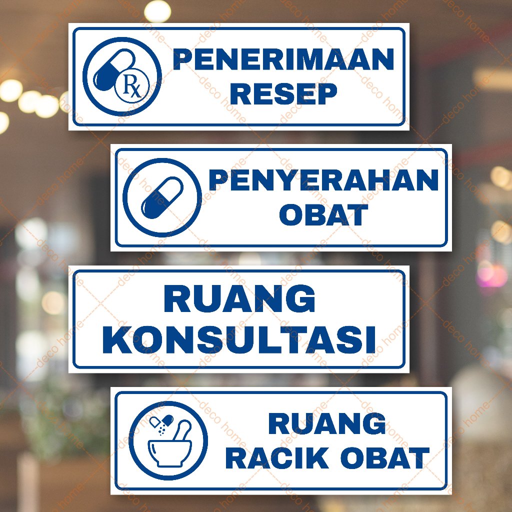 

Sticker Apotek Penyerahan Resep Penerimaan Obat