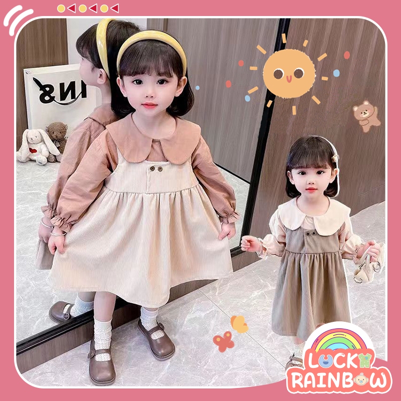 baju anak perempuan import dress anak perempuan 1-2 tahun dress anak perempuan import korean style