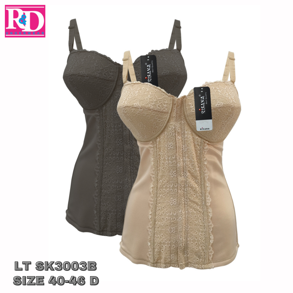 RND UNDERWEAR -  Longtorso Kebaya Jumbo Bahan Nilon Korset Pelangsing Perut Longtorso Risana Art LT 