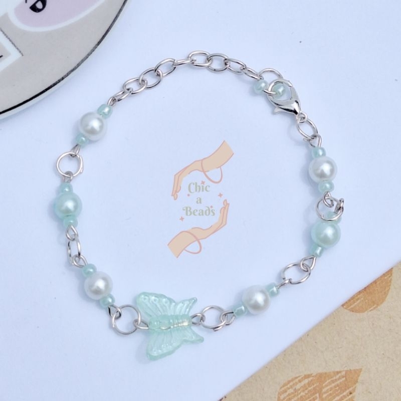 Butterfly Bracelet (gelang manik, beads bracelet)