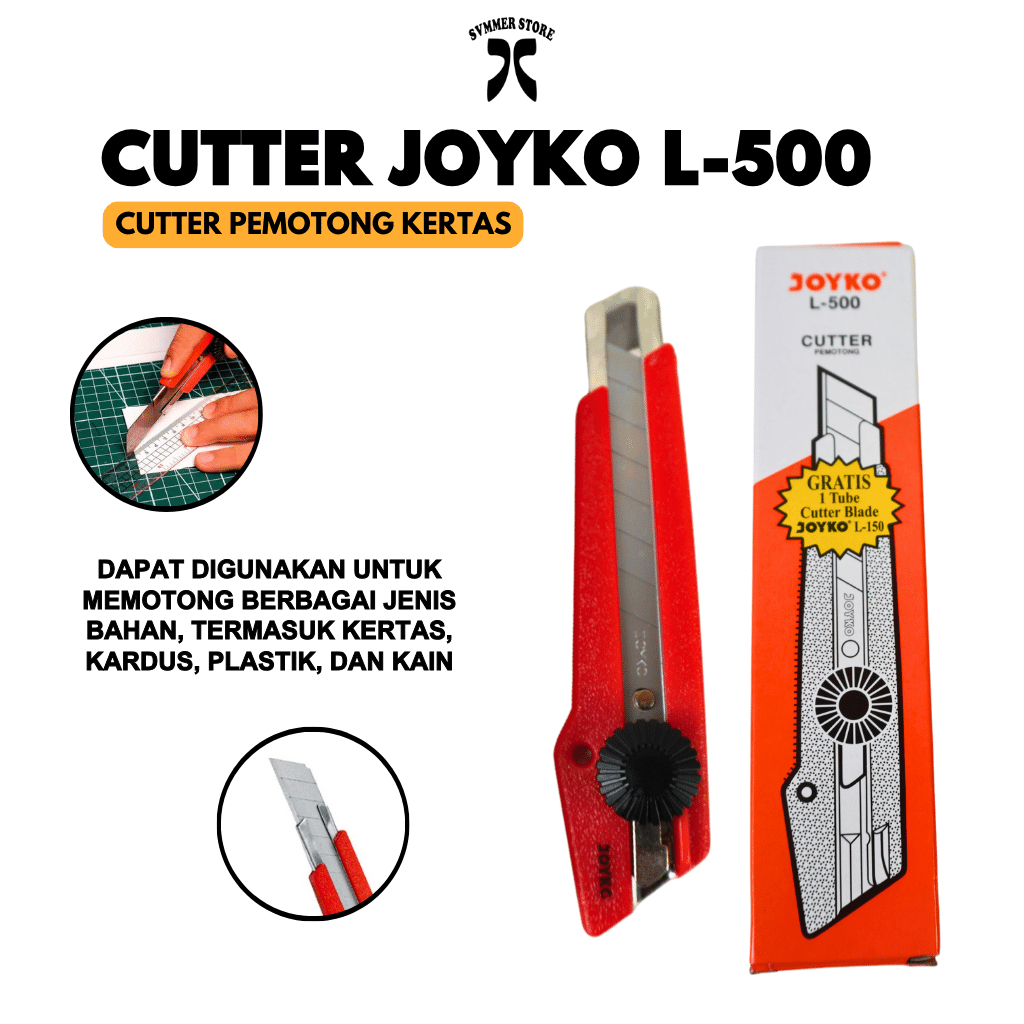 

Cutter Besar Joyko L-500 Free Isi Cutter/JOYKO L-500/Cutter Pemotong Kertas