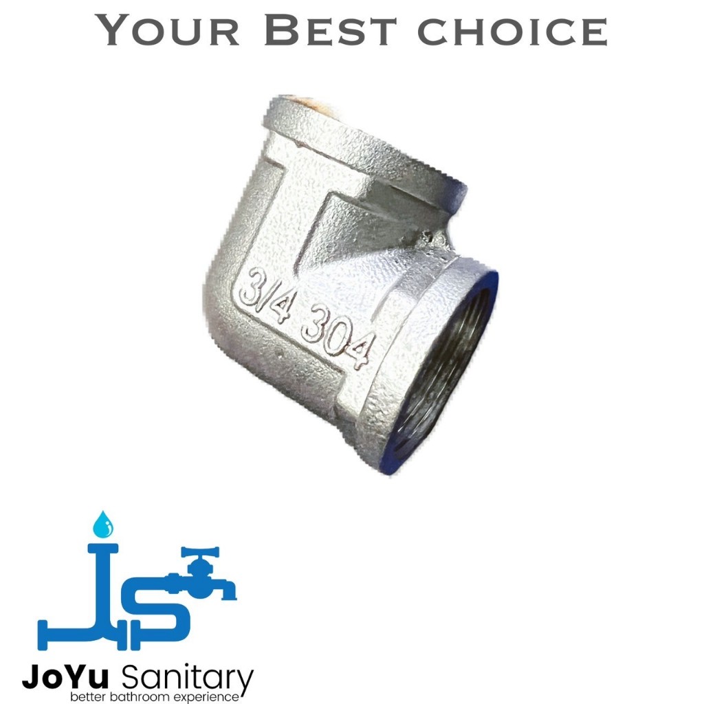 Knie Stainless 304  uk 1/2 inci  3/4 Inch E13- Sambungan keni knee elbow Nepel Pipa Drat Kni Knif L 