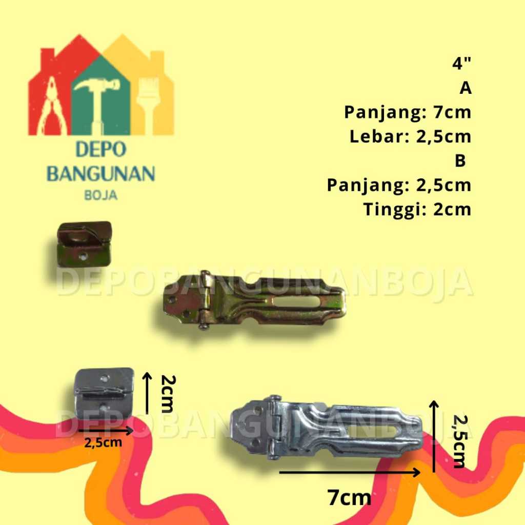 (1.15)  (KZK 4") Grendel / Grendel Overpale/ Cantolan Gembok