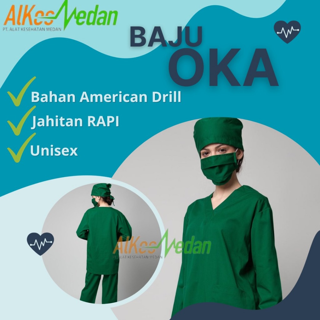 BAJU OKA LENGAN PANJANG / BAJU PERAWAT OKA / BAJU SERAGAM OK BAJU JAGA ALKES MEDAN ALKES MEDAN