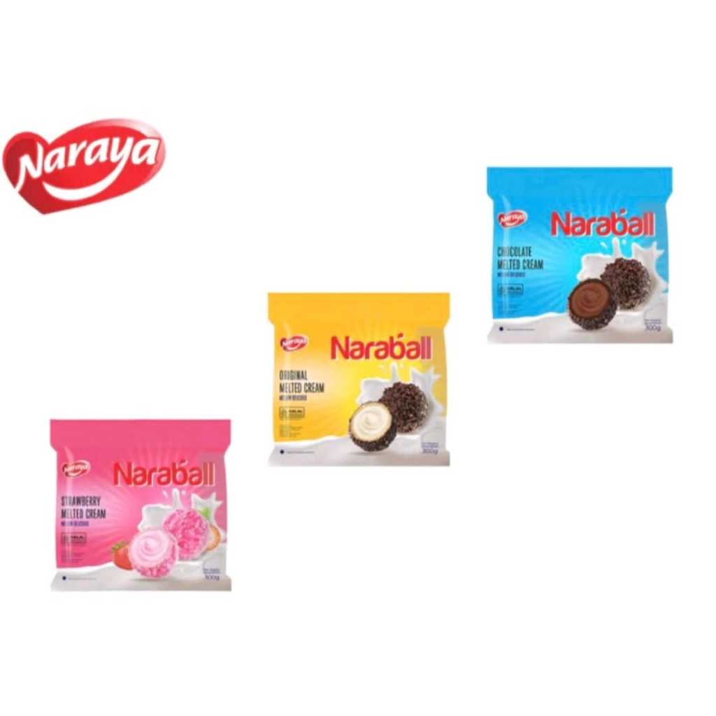 

Naraya NARABALL Wafer Ball Original Chocolate Strawberry Melted Cream 300g