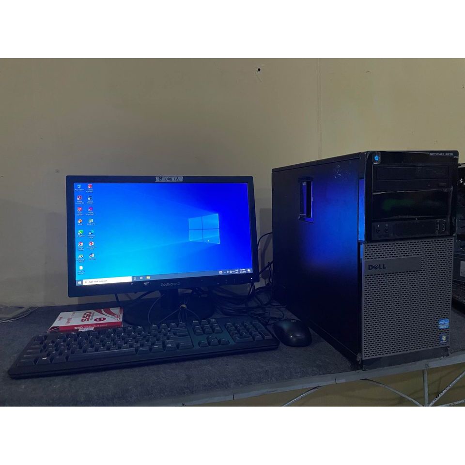 KOMPUTER ANTI LELET FULLSET INTEL Core i5 3470 RAM 8GB DDR4 BARU SSD 128GB BARU HDD 1TB LED 19INC