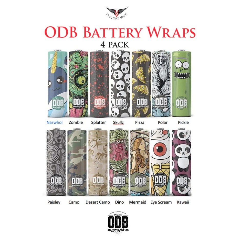 ODB Battery Warp 18650 Sleeve PCV Cover ( CLONE MIRROR 1 ))