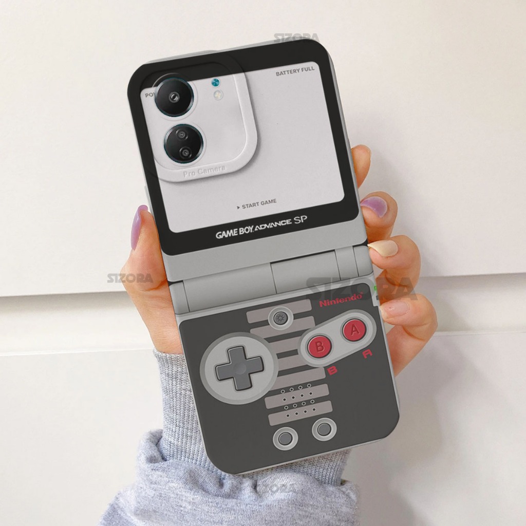 Softcase Pro Camera Case Untuk Xiaomi Redmi 13c 4G Terbaru 2024 - GM107 - Gambar Gameboy Silikon Hp 