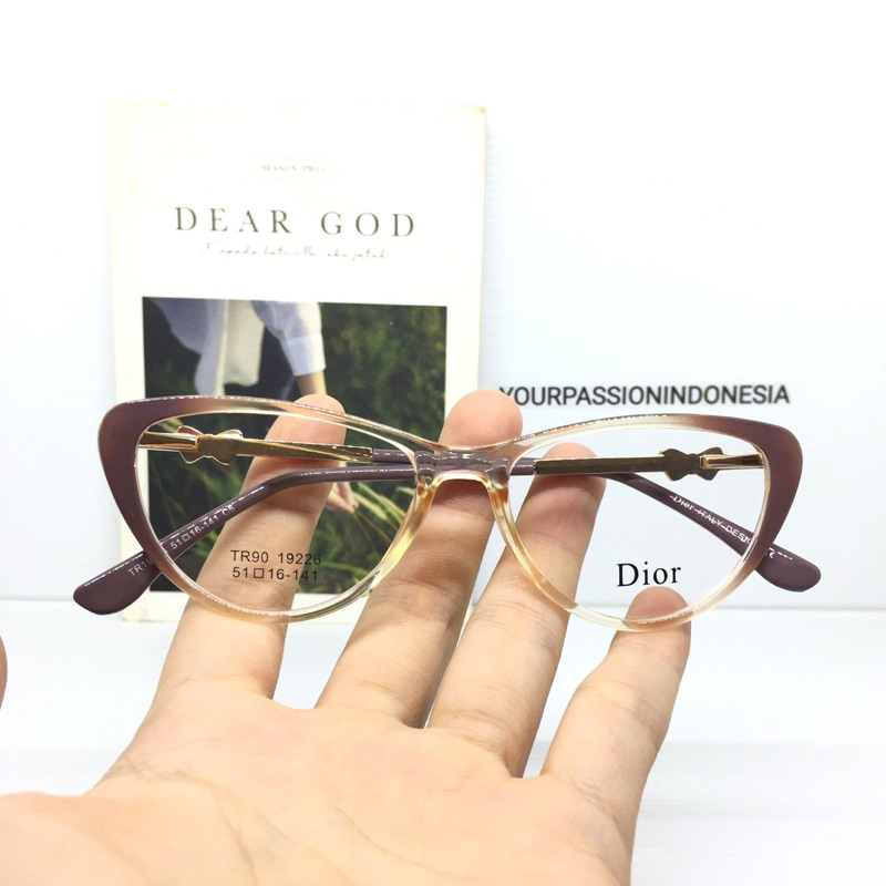 Kacamata Baca Wanita 19226 +1.00 sd +3.00 Model Cat Eye Korea Kacamata