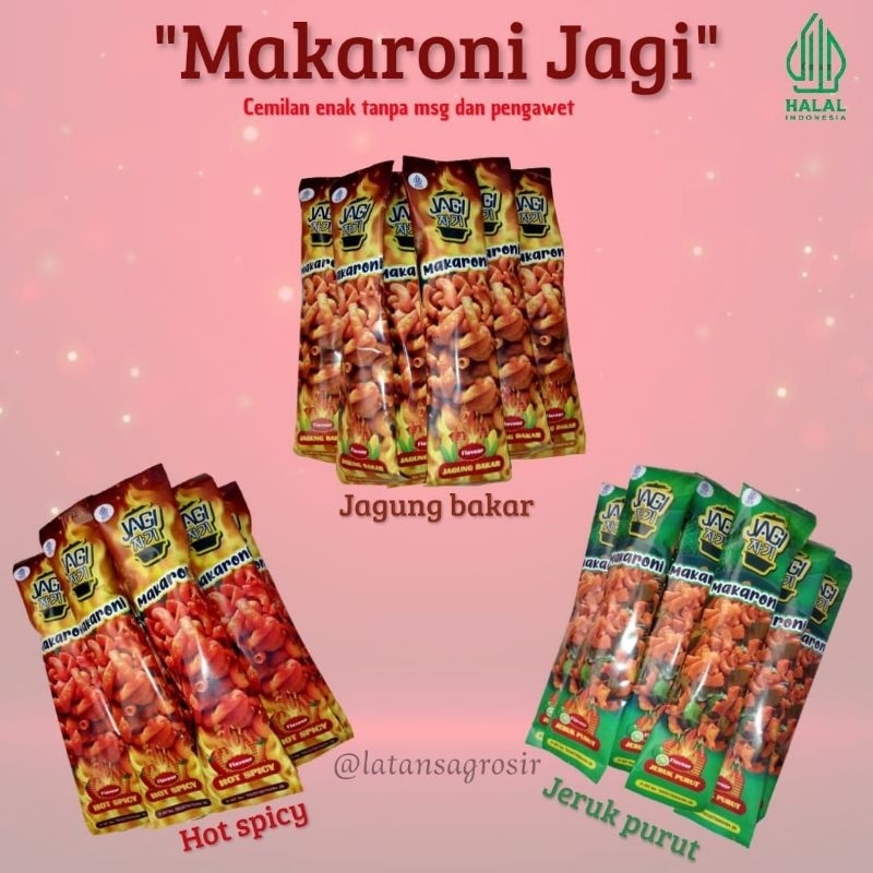 

MAKARONI JAGI || Jajanan Tanpa Pengawet & MSG || PAKET HEMAT 4pack/100pcs