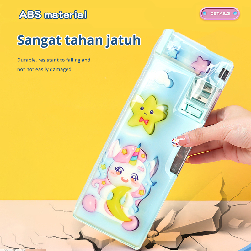 

MATOUGUI KIDS - Kotak Pensil Magnet SQUISHY UNICORN / Kotak Pensil SQUISHY ST-031