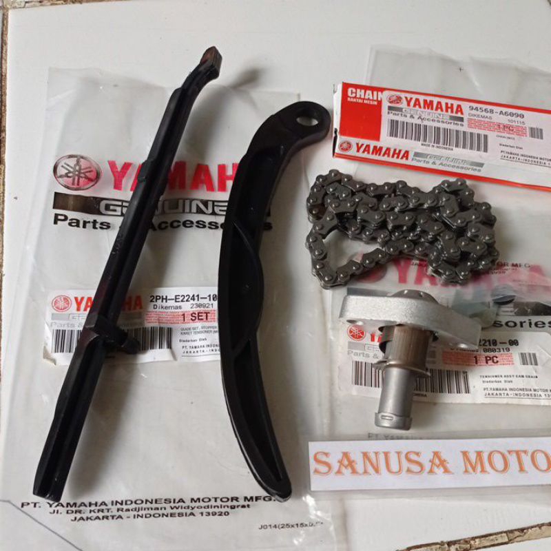 Karet Tensioner Plus Rantai Keteng Tonjokan Keteng Mio M3 Mio Z 125 Mio Z 125 Soul Gt 125 Asli