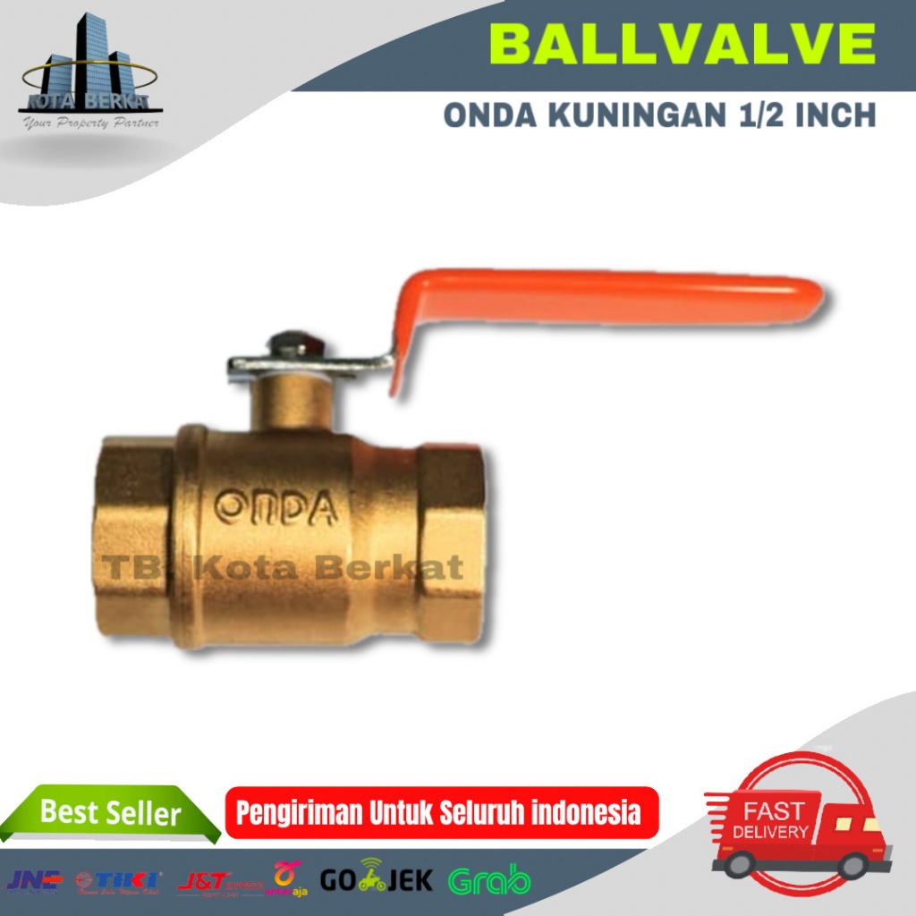 BALLVALVE/ STOP KRAN KUNINGAN ONDA