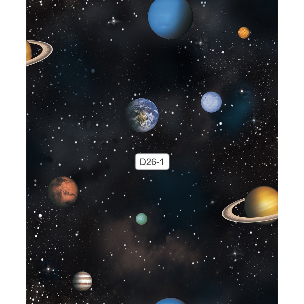 WALLPAPER DINDING MOTIF PLANET LUAR ANGKASA BINTANG TATA SURYA GALAXY DREAM LAND