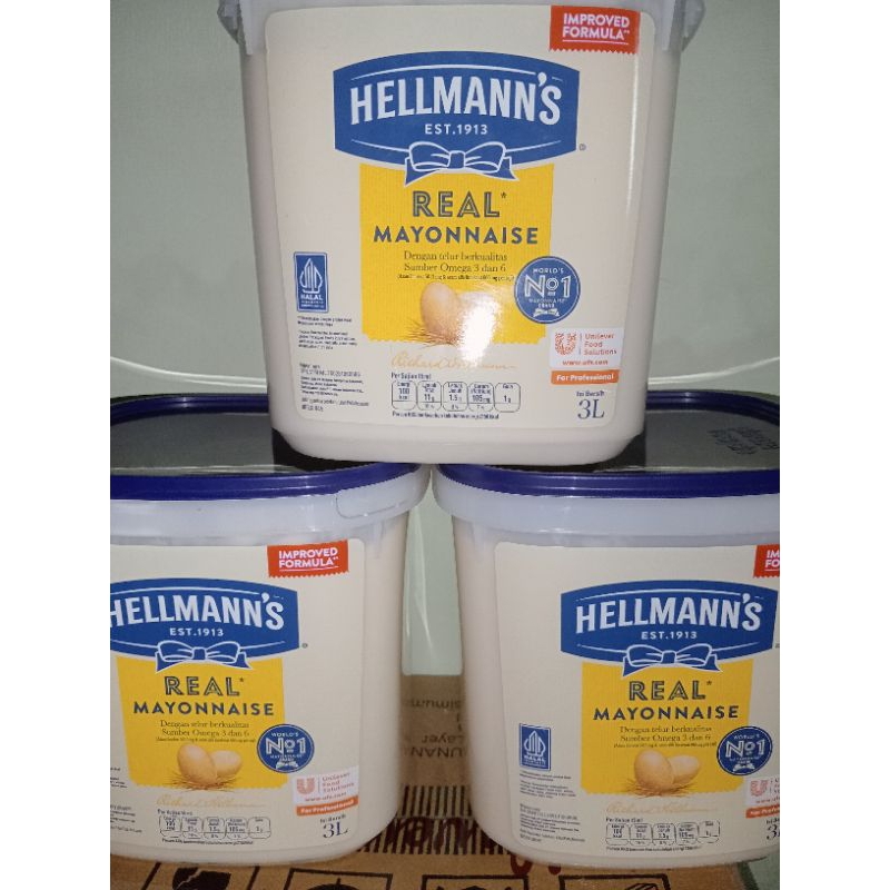 

mayonaise hellmens real 3L + Free