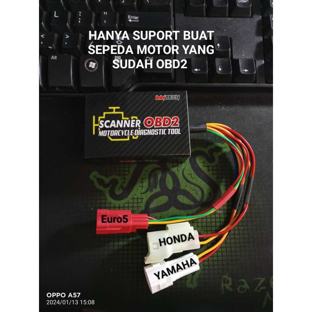 SCANER SEPEDA MOTOR OBD2 VIA BLUETOOTH