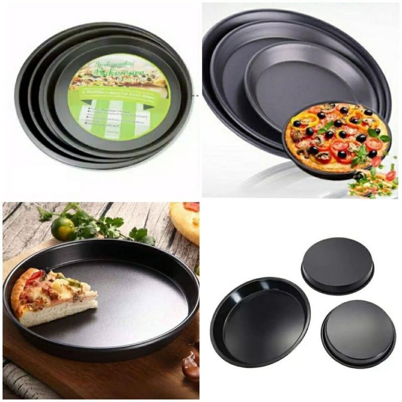 Loyang pizza teflon cake pan pizza anti lengket bagus murah
