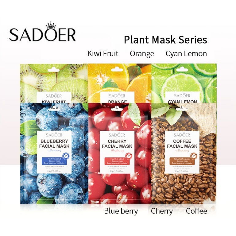 BARU FACE MASK MASKER WAJAH SADOER PLANT MASK SERIES
