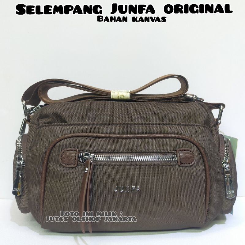 TAS SELEMPANG JUNFA 2125-512 BAHAN KANVAS
