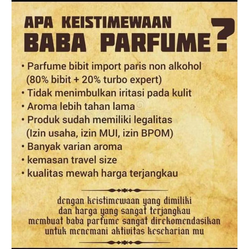 Baba parfum premium