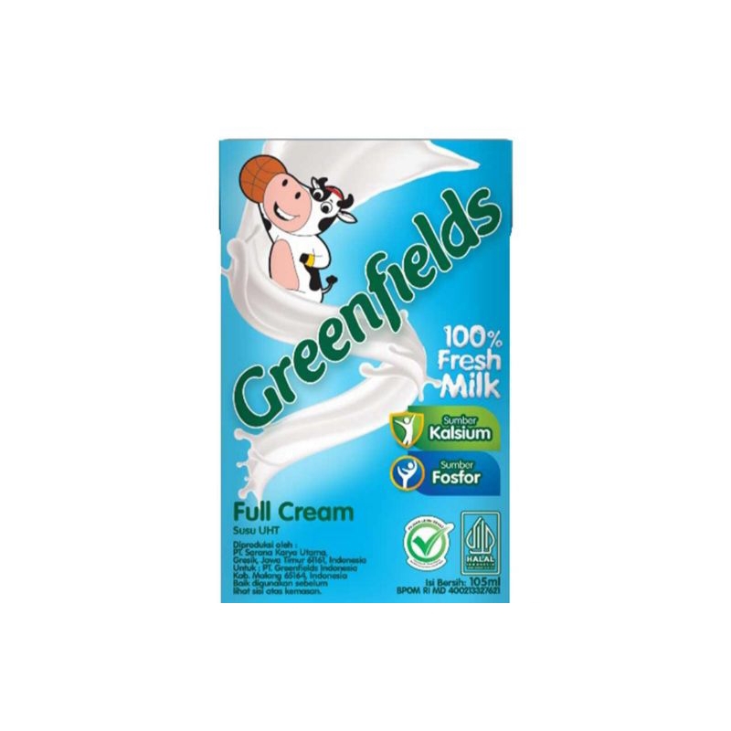 

Greenfields Susu UHT 105ml / Full Cream / Cokelat