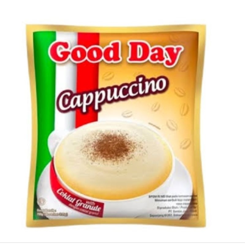 

Good day capuccino 1 Renceng / Good day 10 Sachet / Sashet / Pcs