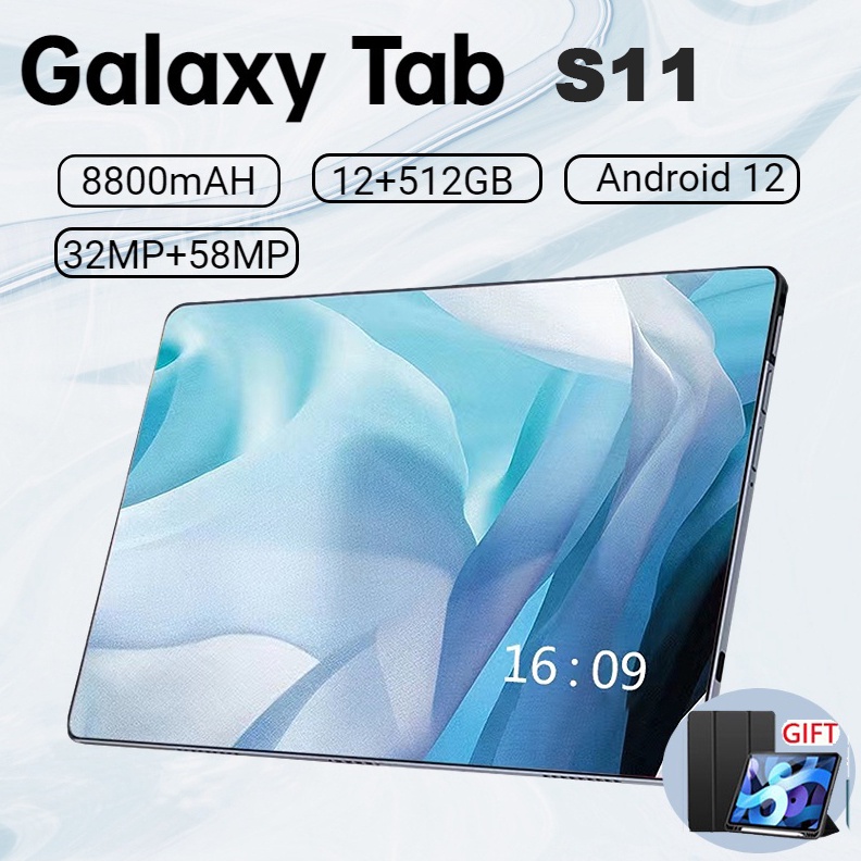 ART L72G Bisa CODTablet PC Asli Baru Galaxy Tab S11 Ultra 12GB  512GB Tablet Android 11inch Layar Full Screen Layar Besar Wifi 5G Dual SIM