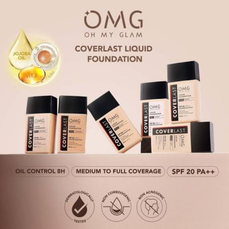 **OMG foundation** OMG Oh My Glam Coverlast Liquid Foundation [[foundation OMG]]