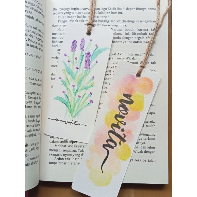 

Bookmark Pembatas buku handmade custom