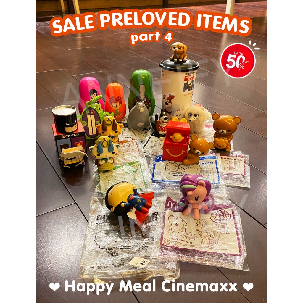 McD Happy Meal KFC Tumblr XXI Superman Transylvania Rilakkuma Secret Life of Pets Pony Glimmer Yokai