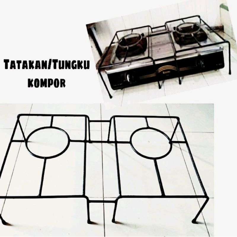 Tatakann kompor gas Tangkringan oven / Dudukan oven kompor gas / jagrak tungku 1 Dan 2 murah