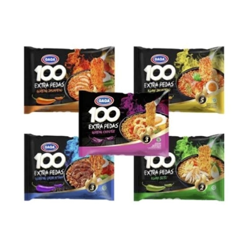 

MIE INSTAN GAGA SUPER PEDAS 100%PEDAS