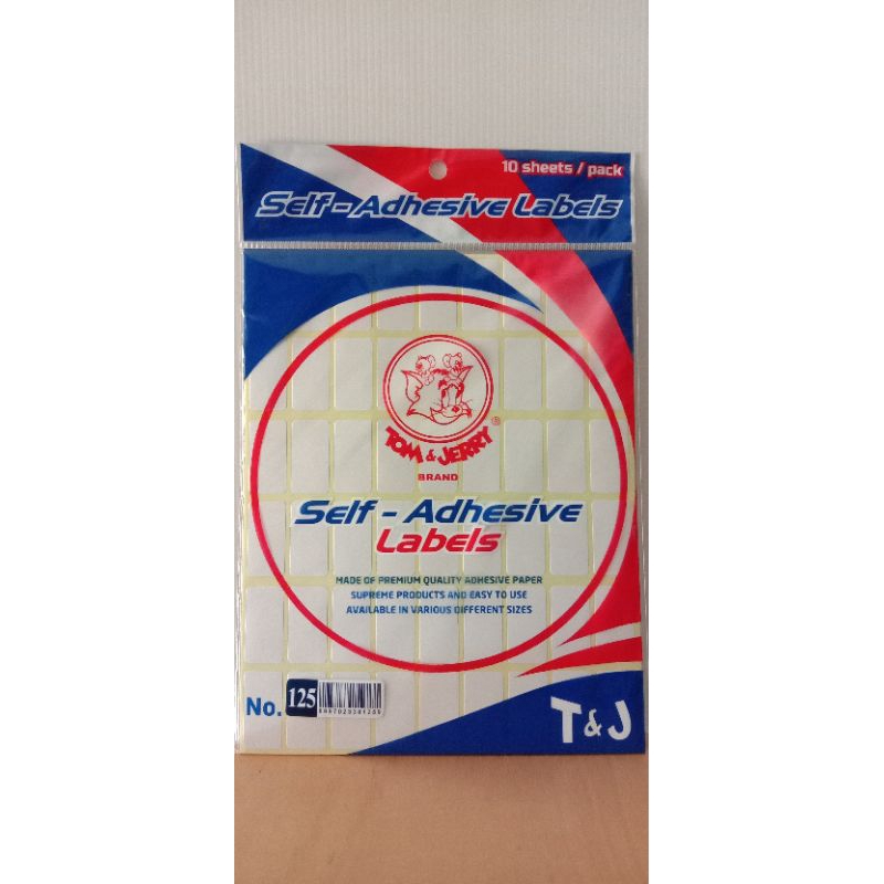 

Label/Stiker self-adhesive Tom&Jerry No.125 isi 10 sheet/pack