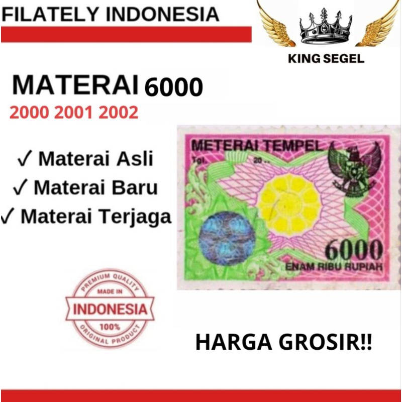 MATERAI 6000 TAHUN 2000 2001 2002 (NEW)