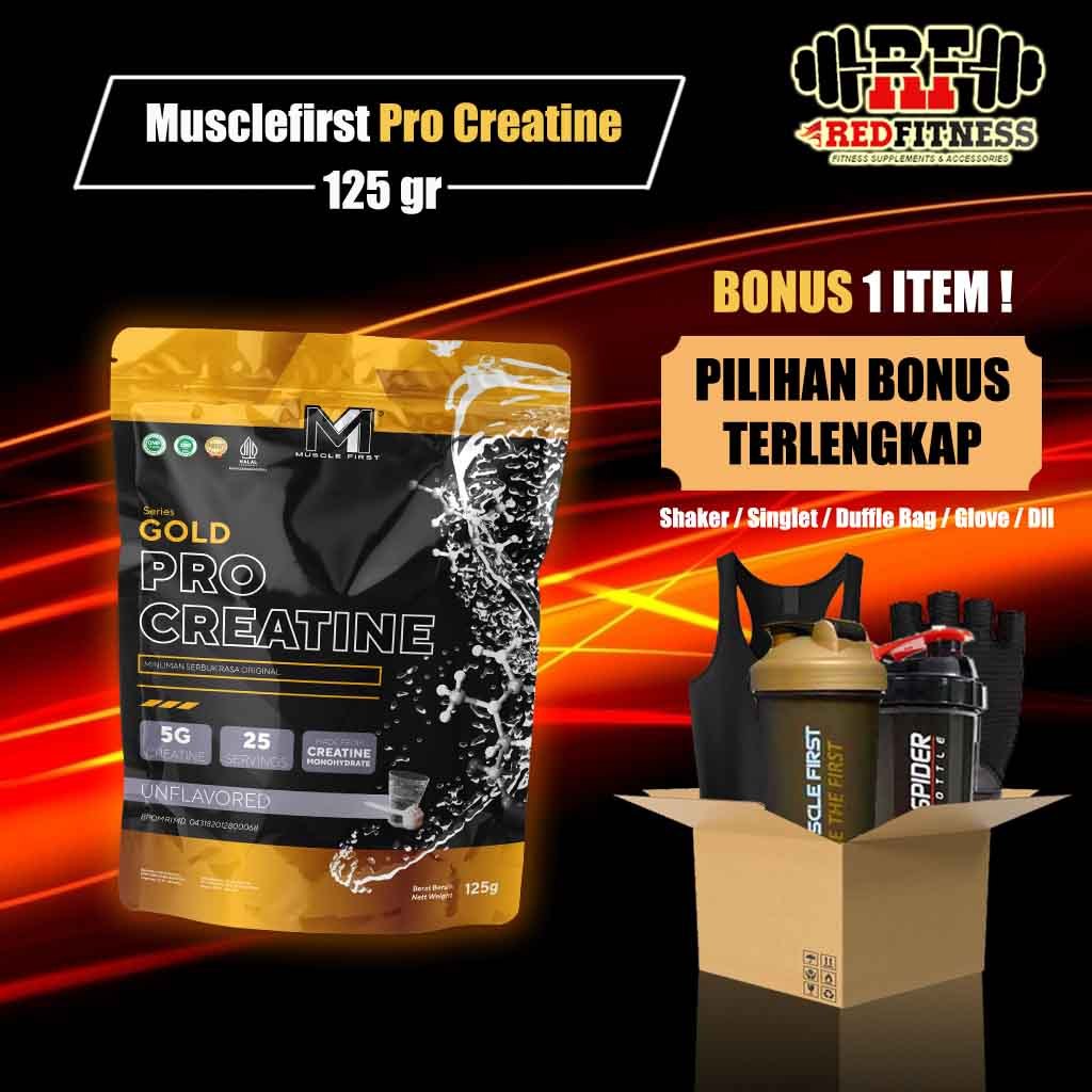 M1 Muscle First Gold Pro Creatine 125 gram / MuscleFirst Creatine Monohydrate BPOM