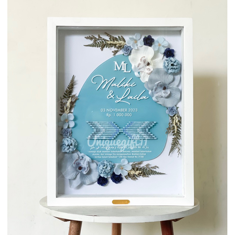 MAHAR CANTIK - MAHAR 40 x 30 - MAHAR AKRILIK - MAHAR TIMBUL - MAHAR MURAH - MAHAR ANGGREK