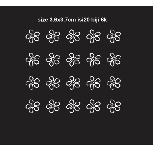 PAYET MOTE PRESS GOSOK MOTIF BUNGA BUAT DI TEMPEL HIJAB DAN BAJU MUSLIM