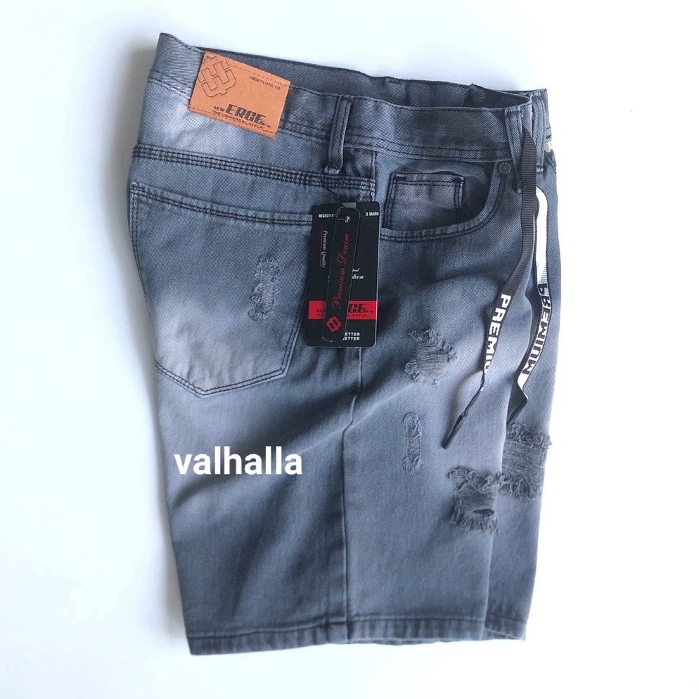 BEST SELLER Celana jeans sobek pendek Celana jeans pria Celana pendek denim Celana pendek jeans pria