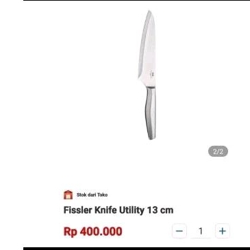 pisau fissler 13cm original