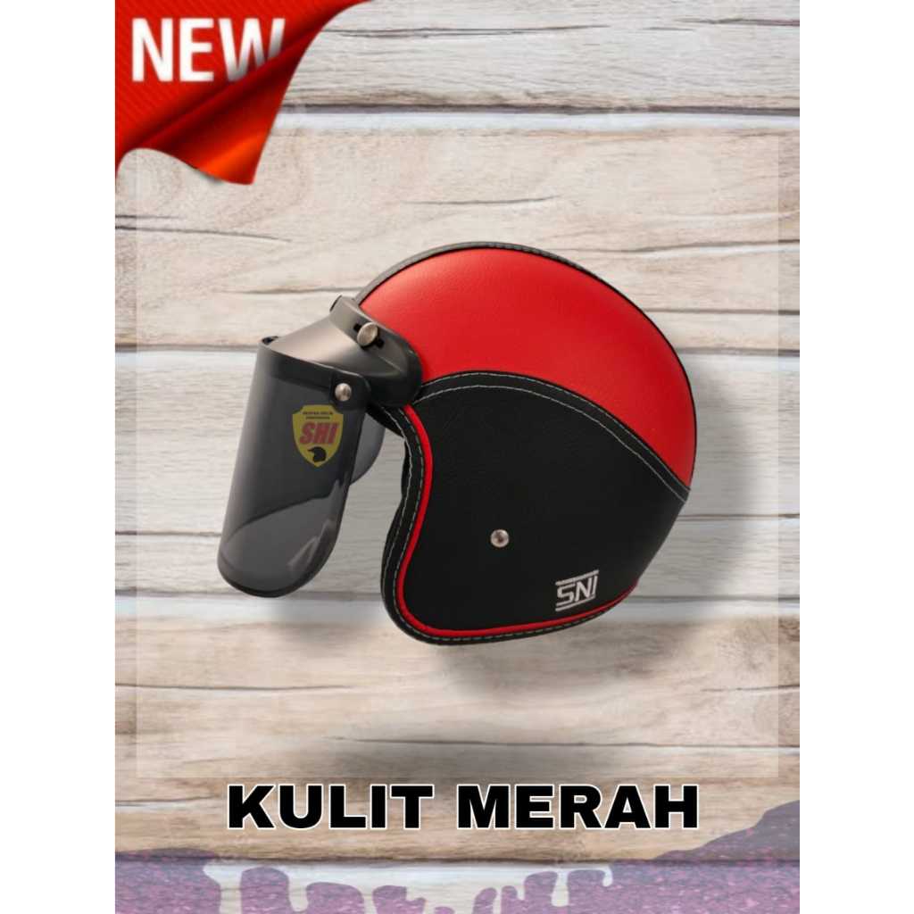 Helm Bogo Bahan Kulit