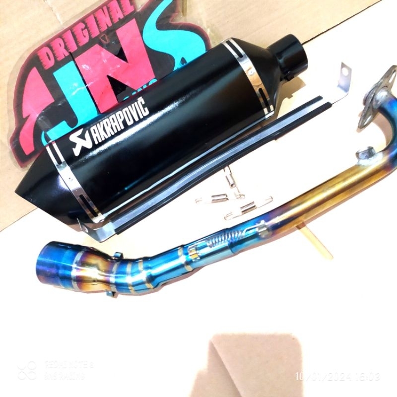 KNALPOT AKRAPOVIC LEHER BLUGOLD NMAX NEW AEROX 155 NEW ADV 150 160 VARIO 150 LED PCX 160 VARIO 160