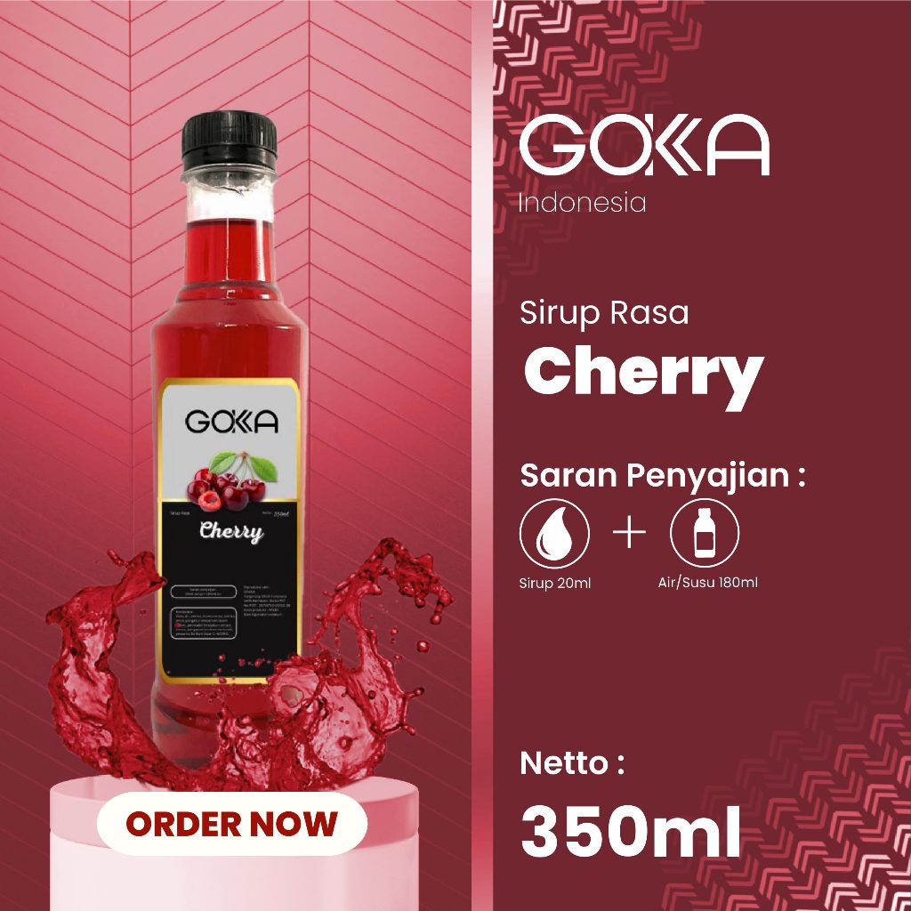 

Sirup Gokka Rasa Cherry / Gokka Syrup Cherry 350ml