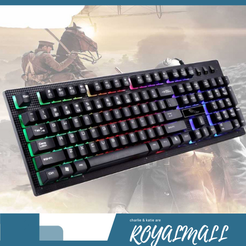 Gaming Keyboard LED RGB / Keyboard Keybod Angka Eksternal Laptop Elastis Fleksibel Flexible For Lapt